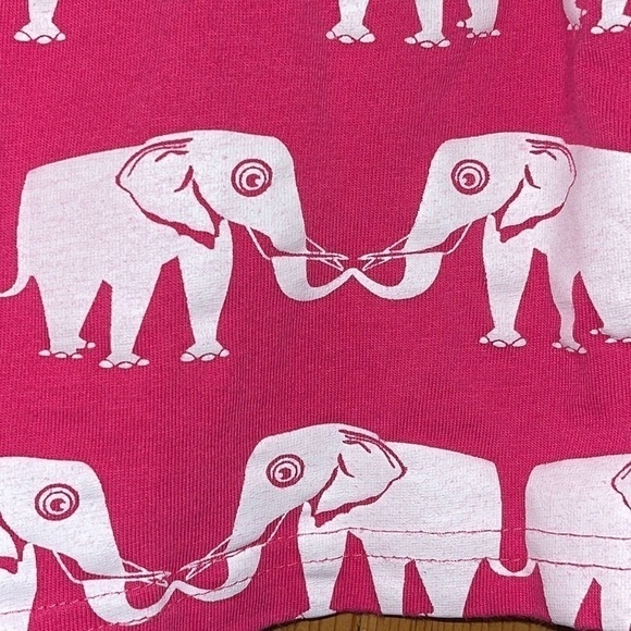 Future First Lady Pink & White Elephant mini skirt Sz. S - Picture 8 of 10